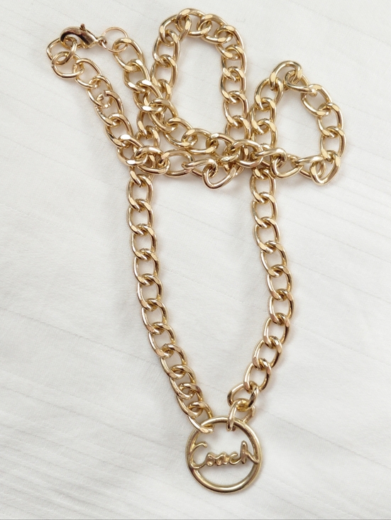 Coach Jewelry - Coach Gold Logo Necklace